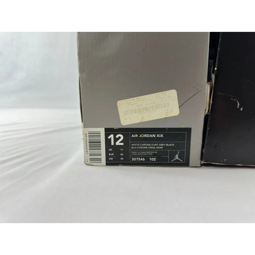 Nike Air Jordan 19 OG 'Flint' 2004 Men's 307546-102 Size 12